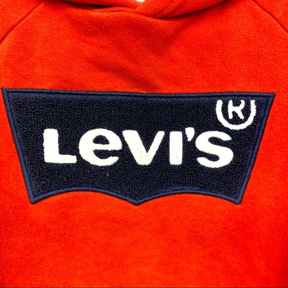 Levis Kids Size S 8-10yrs Logo Hoodie Sweatshirt - Picture 3 of 9